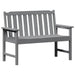 Bancă de grădină Gri deschis 120 x 59 x 88 cm HDPE - WALTI WALTI