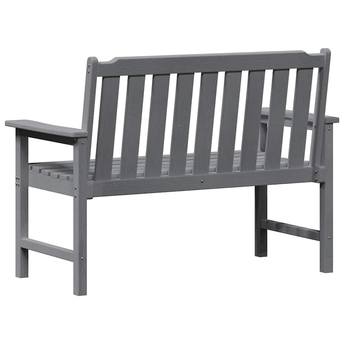 Bancă de grădină Gri deschis 120 x 59 x 88 cm HDPE - WALTI WALTI
