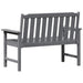 Bancă de grădină Gri deschis 120 x 59 x 88 cm HDPE - WALTI WALTI