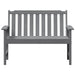 Bancă de grădină Gri deschis 120 x 59 x 88 cm HDPE - WALTI WALTI