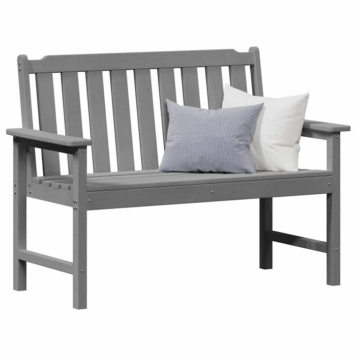 Bancă de grădină Gri deschis 120 x 59 x 88 cm HDPE - WALTI WALTI