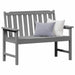 Bancă de grădină Gri deschis 120 x 59 x 88 cm HDPE - WALTI WALTI