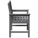 Bancă de grădină Gri deschis 120 x 59 x 88 cm HDPE - WALTI WALTI