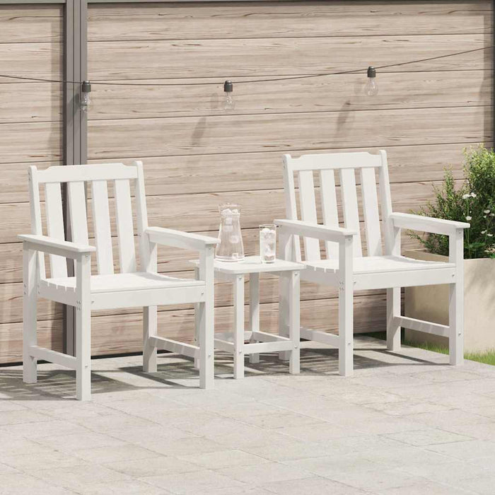 Scaun de dining pentru grădină. 2 pcs Alb 65,5 x 59 x 88 cm - WALTI WALTI