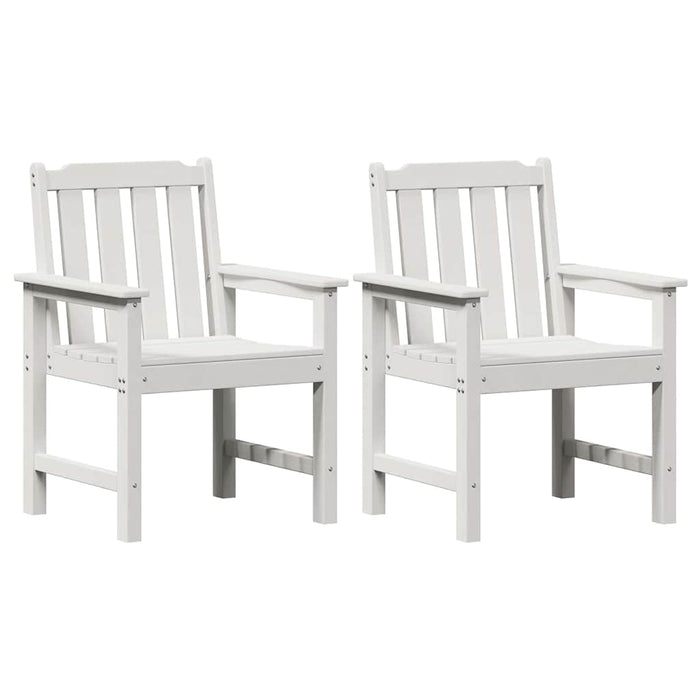 Scaun de dining pentru grădină. 2 pcs Alb 65,5 x 59 x 88 cm - WALTI WALTI