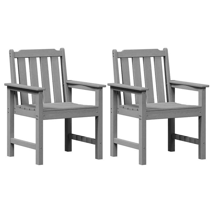 Scaun de dining pentru grădină. 2 pcs Gri deschis - WALTI WALTI
