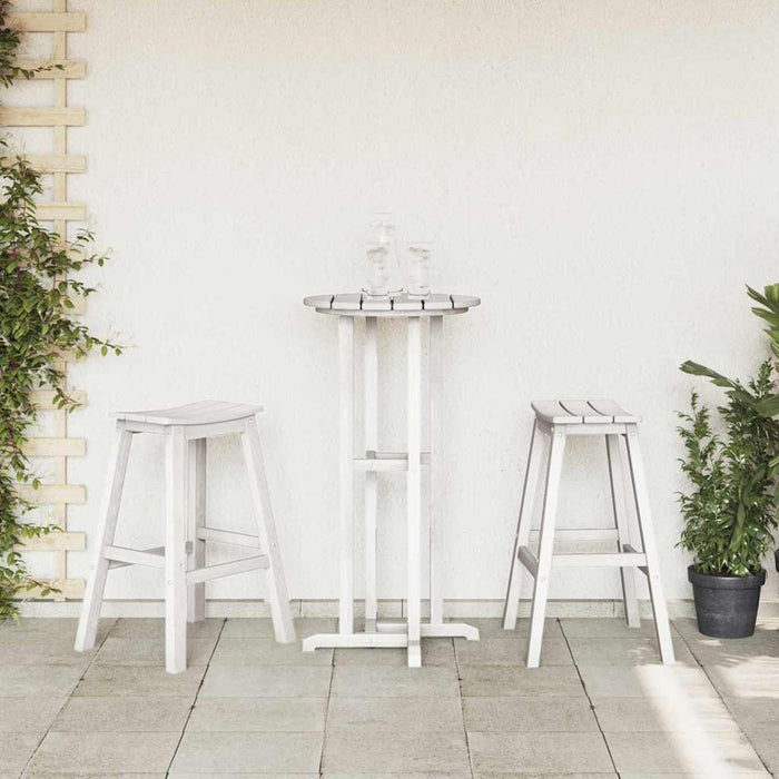 Scaun de bar 2 pcs Alb 52 x 43 x 73,5 cm HDPE - WALTI WALTI