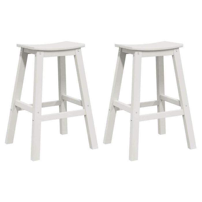 Scaun de bar 2 pcs Alb 52 x 43 x 73,5 cm HDPE - WALTI WALTI