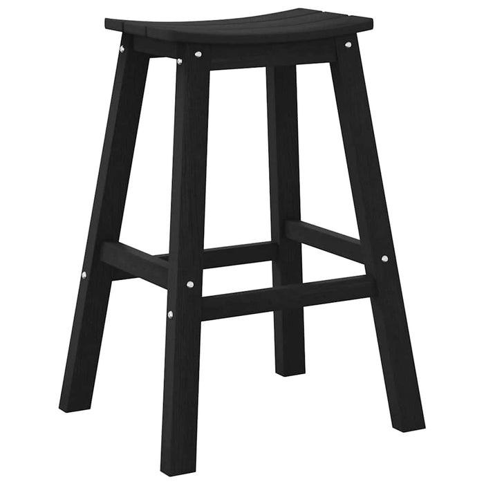 Scaun de bar 2 pcs Negru 52 x 43 x 73,5 cm HDPE - WALTI WALTI