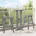 Scaun de bar 2 pcs Gri deschis 52 x 43 x 73,5 cm HDPE - WALTI WALTI