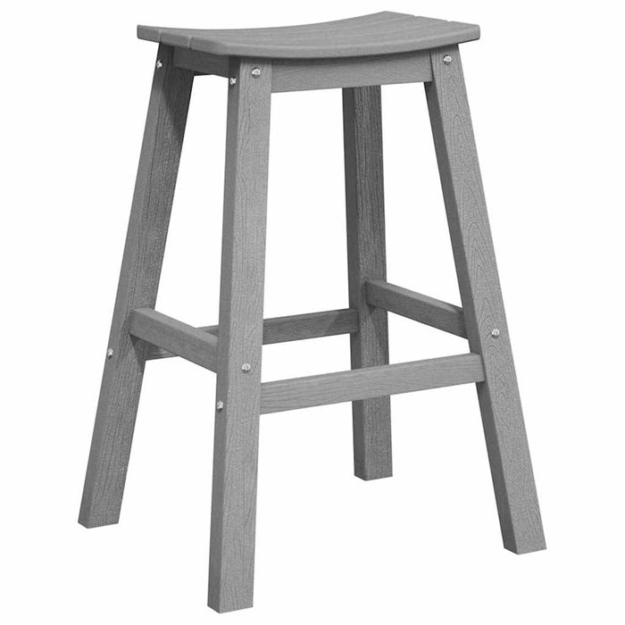 Scaun de bar 2 pcs Gri deschis 52 x 43 x 73,5 cm HDPE - WALTI WALTI