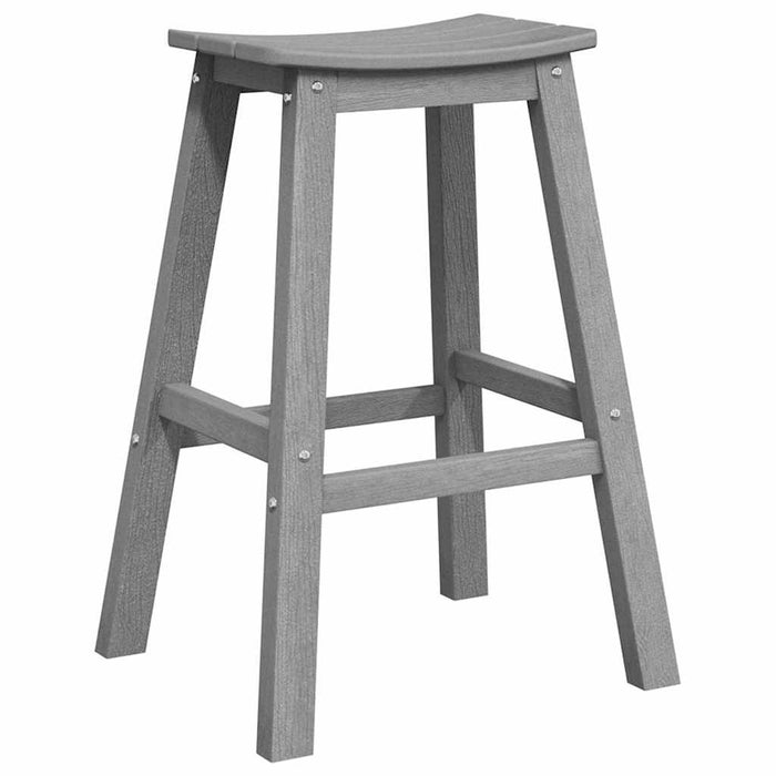Scaun de bar 2 pcs Gri deschis 52 x 43 x 73,5 cm HDPE - WALTI WALTI