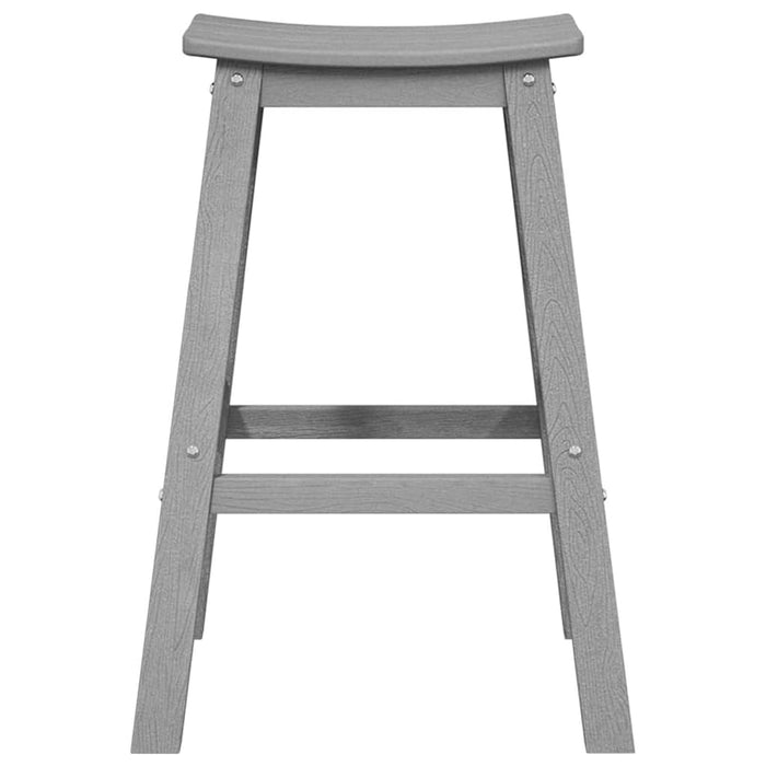 Scaun de bar 2 pcs Gri deschis 52 x 43 x 73,5 cm HDPE - WALTI WALTI
