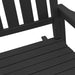 Fotoliu de balans pentru grădină Negru 92 x 70 x 108cm HDPE - WALTI WALTI