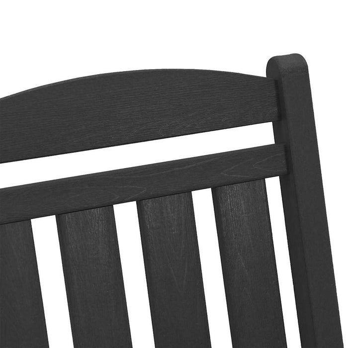 Fotoliu de balans pentru grădină Negru 92 x 70 x 108cm HDPE - WALTI WALTI