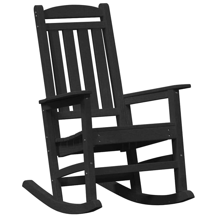 Fotoliu de balans pentru grădină Negru 92 x 70 x 108cm HDPE - WALTI WALTI