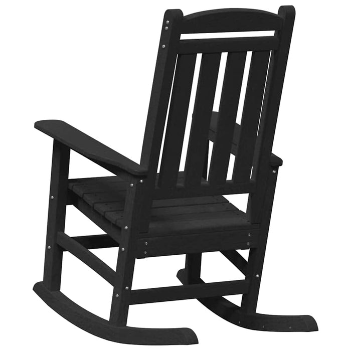 Fotoliu de balans pentru grădină Negru 92 x 70 x 108cm HDPE - WALTI WALTI
