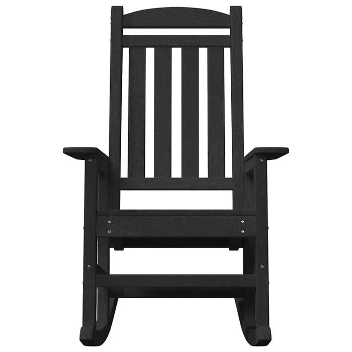 Fotoliu de balans pentru grădină Negru 92 x 70 x 108cm HDPE - WALTI WALTI