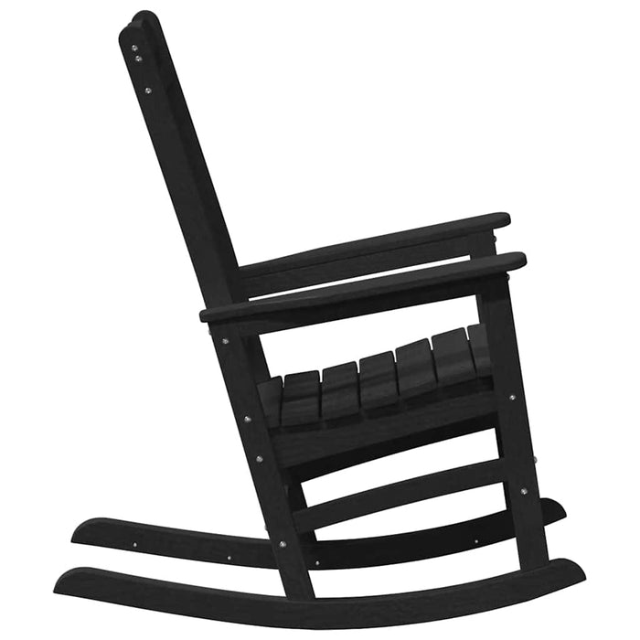 Fotoliu de balans pentru grădină Negru 92 x 70 x 108cm HDPE - WALTI WALTI