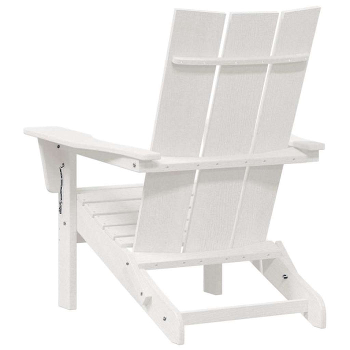 Scaun pliabil Adirondack Alb 80,5 x 74,5 x 92 cm HDPE - WALTI WALTI