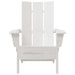 Scaun pliabil Adirondack Alb 80,5 x 74,5 x 92 cm HDPE - WALTI WALTI