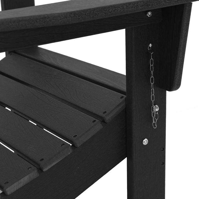 Scaun pliabil Adirondack Negru 80,5 x 74,5 x 92 cm HDPE - WALTI WALTI