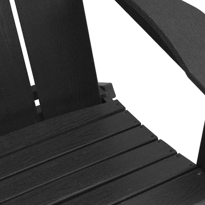 Scaun pliabil Adirondack Negru 80,5 x 74,5 x 92 cm HDPE - WALTI WALTI