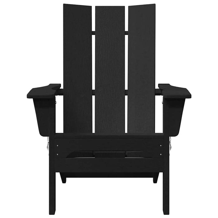 Scaun pliabil Adirondack Negru 80,5 x 74,5 x 92 cm HDPE - WALTI WALTI
