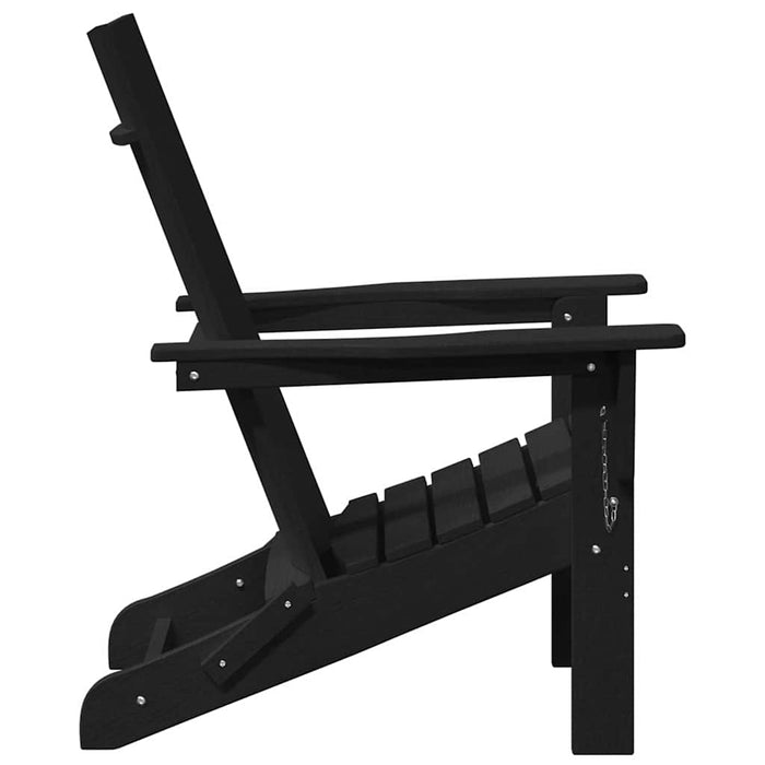 Scaun pliabil Adirondack Negru 80,5 x 74,5 x 92 cm HDPE - WALTI WALTI