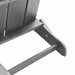 Scaun pliabil Adirondack Gri deschis 80,5 x 74,5 x 92 cm HDPE - WALTI WALTI