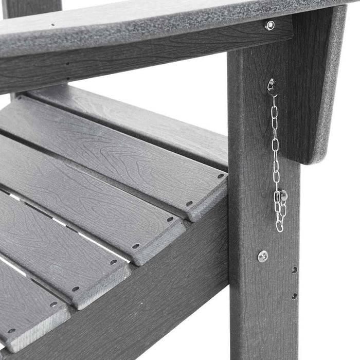Scaun pliabil Adirondack Gri deschis 80,5 x 74,5 x 92 cm HDPE - WALTI WALTI