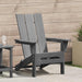 Scaun pliabil Adirondack Gri deschis 80,5 x 74,5 x 92 cm HDPE - WALTI WALTI