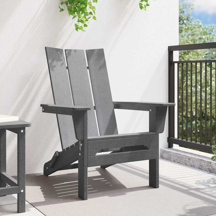 Scaun pliabil Adirondack Gri deschis 80,5 x 74,5 x 92 cm HDPE - WALTI WALTI
