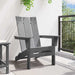 Scaun pliabil Adirondack Gri deschis 80,5 x 74,5 x 92 cm HDPE - WALTI WALTI