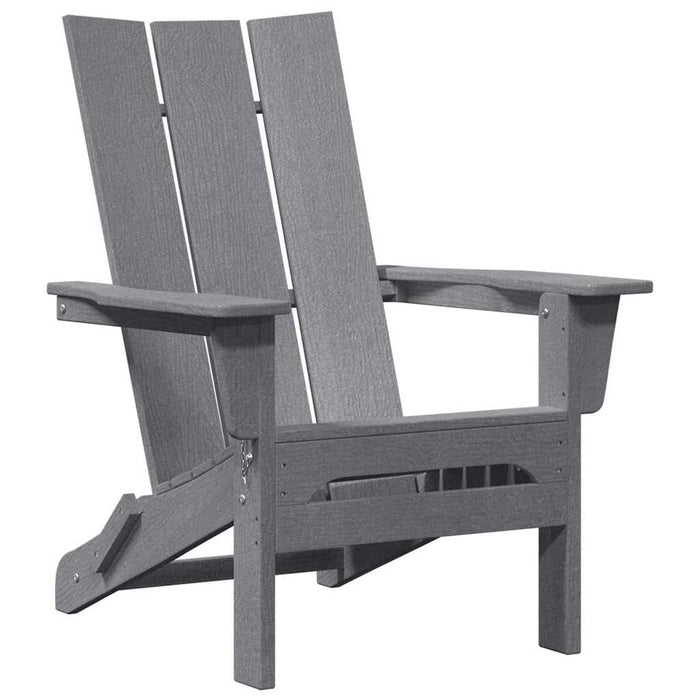 Scaun pliabil Adirondack Gri deschis 80,5 x 74,5 x 92 cm HDPE - WALTI WALTI