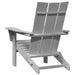 Scaun pliabil Adirondack Gri deschis 80,5 x 74,5 x 92 cm HDPE - WALTI WALTI