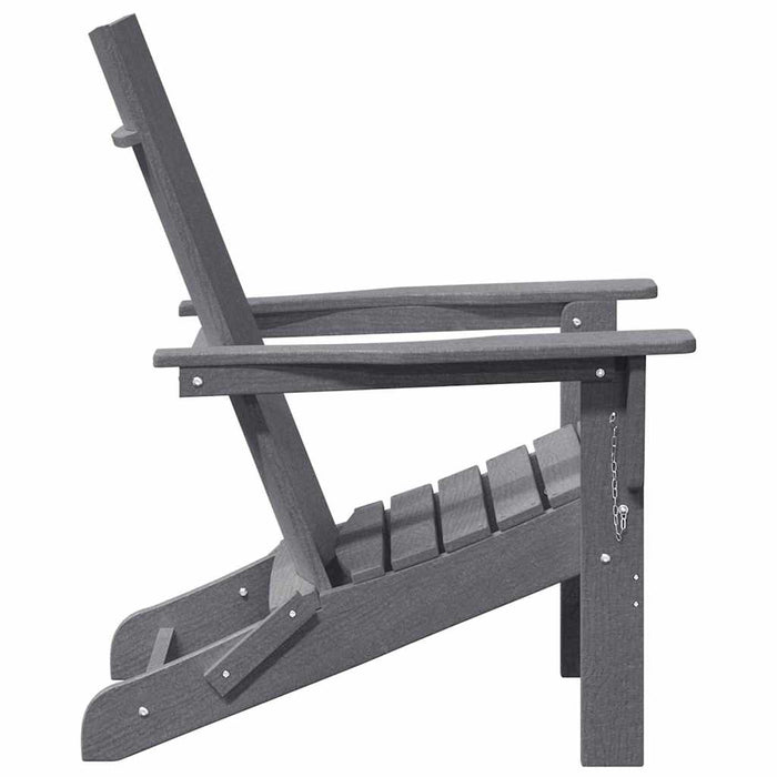 Scaun pliabil Adirondack Gri deschis 80,5 x 74,5 x 92 cm HDPE - WALTI WALTI