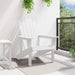 Scaun Adirondack Alb 82 x 74 x 92 cm HDPE - WALTI WALTI
