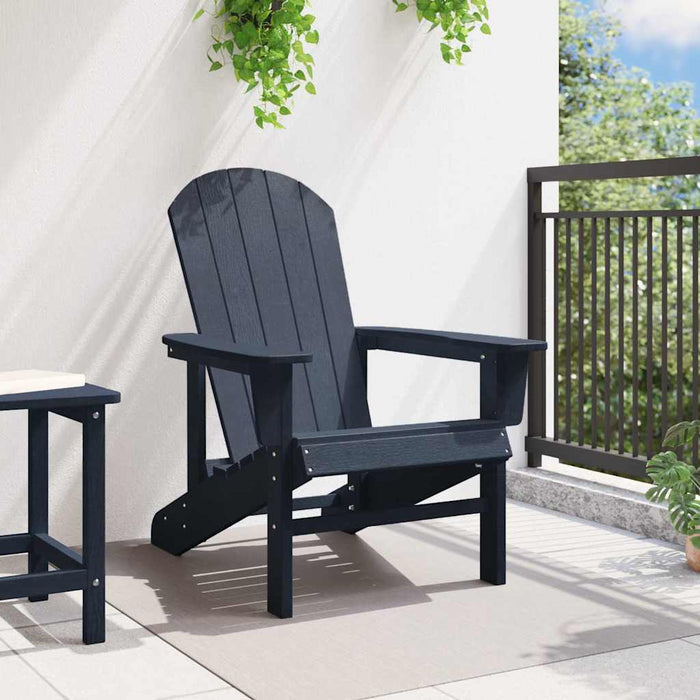 Scaun Adirondack Albastru marin 82 x 74 x 92 cm HDPE - WALTI WALTI