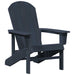 Scaun Adirondack Albastru marin 82 x 74 x 92 cm HDPE - WALTI WALTI
