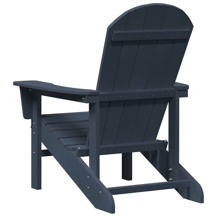 Scaun Adirondack Albastru marin 82 x 74 x 92 cm HDPE - WALTI WALTI