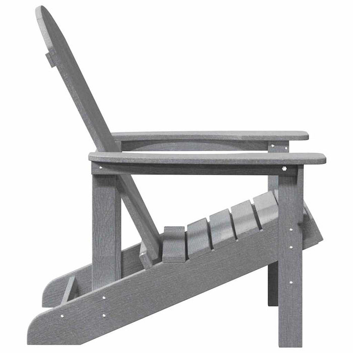 Scaun Adirondack Gri deschis 82 x 74 x 92 cm HDPE - WALTI WALTI