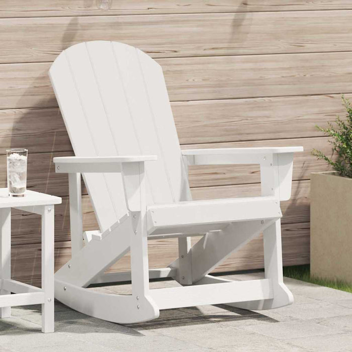Scaun rocking Adirondack Alb 92 x 73,5 x 92 cm HDPE - WALTI WALTI