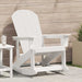 Scaun rocking Adirondack Alb 92 x 73,5 x 92 cm HDPE - WALTI WALTI
