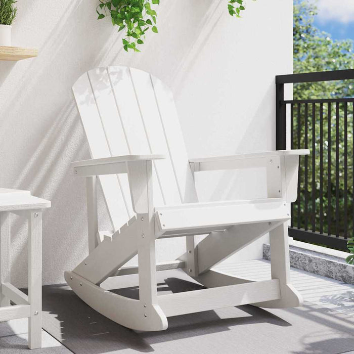 Scaun rocking Adirondack Alb 92 x 73,5 x 92 cm HDPE - WALTI WALTI