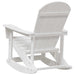 Scaun rocking Adirondack Alb 92 x 73,5 x 92 cm HDPE - WALTI WALTI