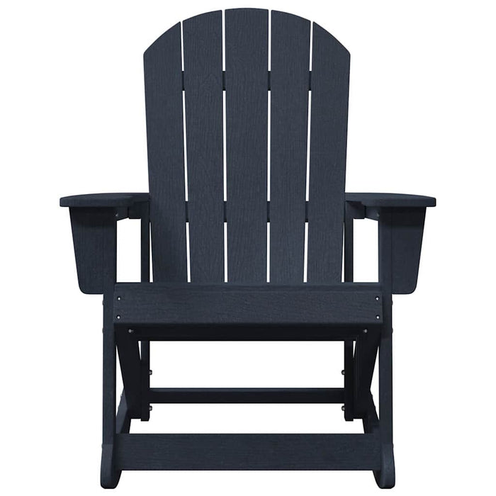 Scaun rocking Adirondack Albastru marin 92 x 73,5 x 92 cm HDPE - WALTI WALTI