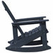 Scaun rocking Adirondack Albastru marin 92 x 73,5 x 92 cm HDPE - WALTI WALTI