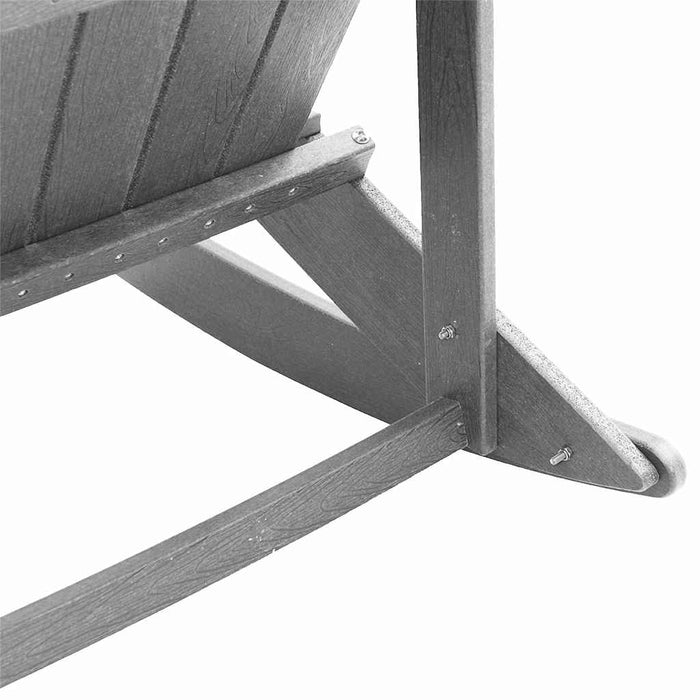 Scaun rocking Adirondack Gri deschis HDPE WALTI