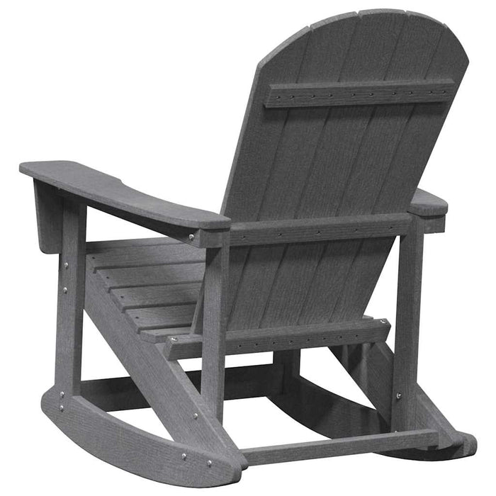 Scaun rocking Adirondack Gri deschis HDPE WALTI